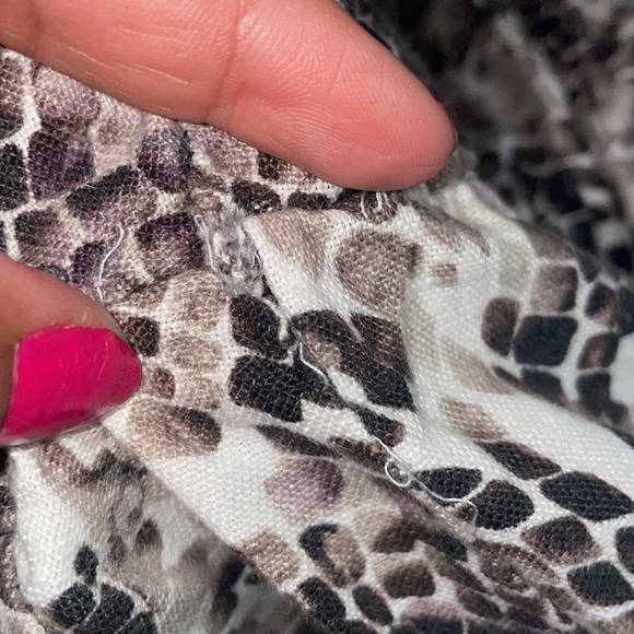 Saloni Phyton Print 100% Linen- Anthracite Jumpsuit - Picture 12 of 12